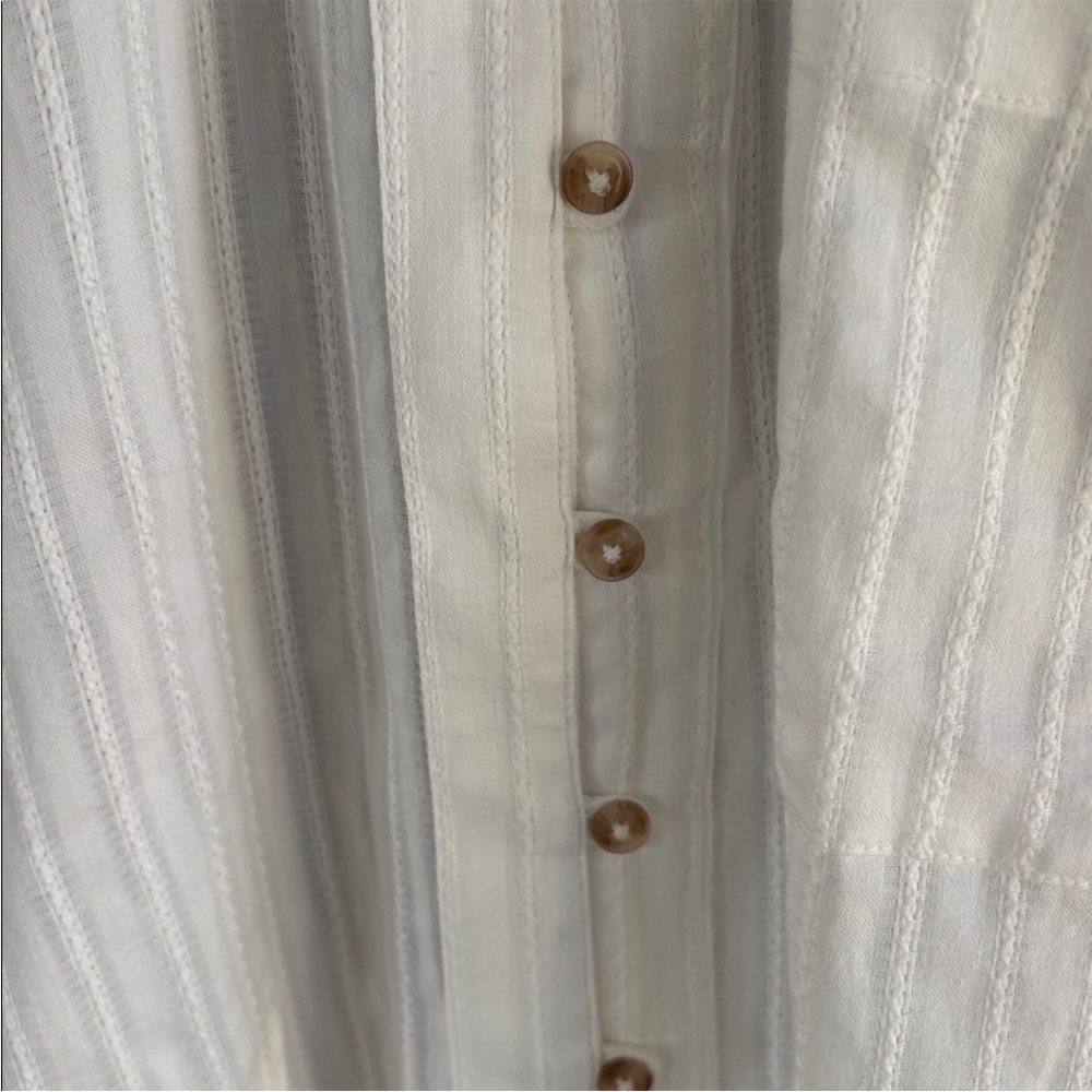 Like New Anthropologie Pilcro Keira Collared Button Front Top Small - Picture 10 of 14